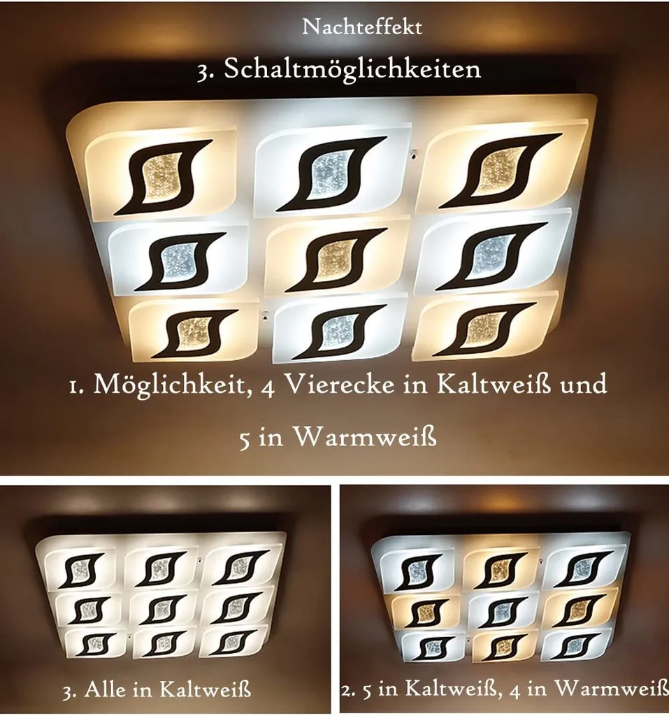 Éclairage LED XW245LNB - Plafonnier à couleur modulable sans télécommande