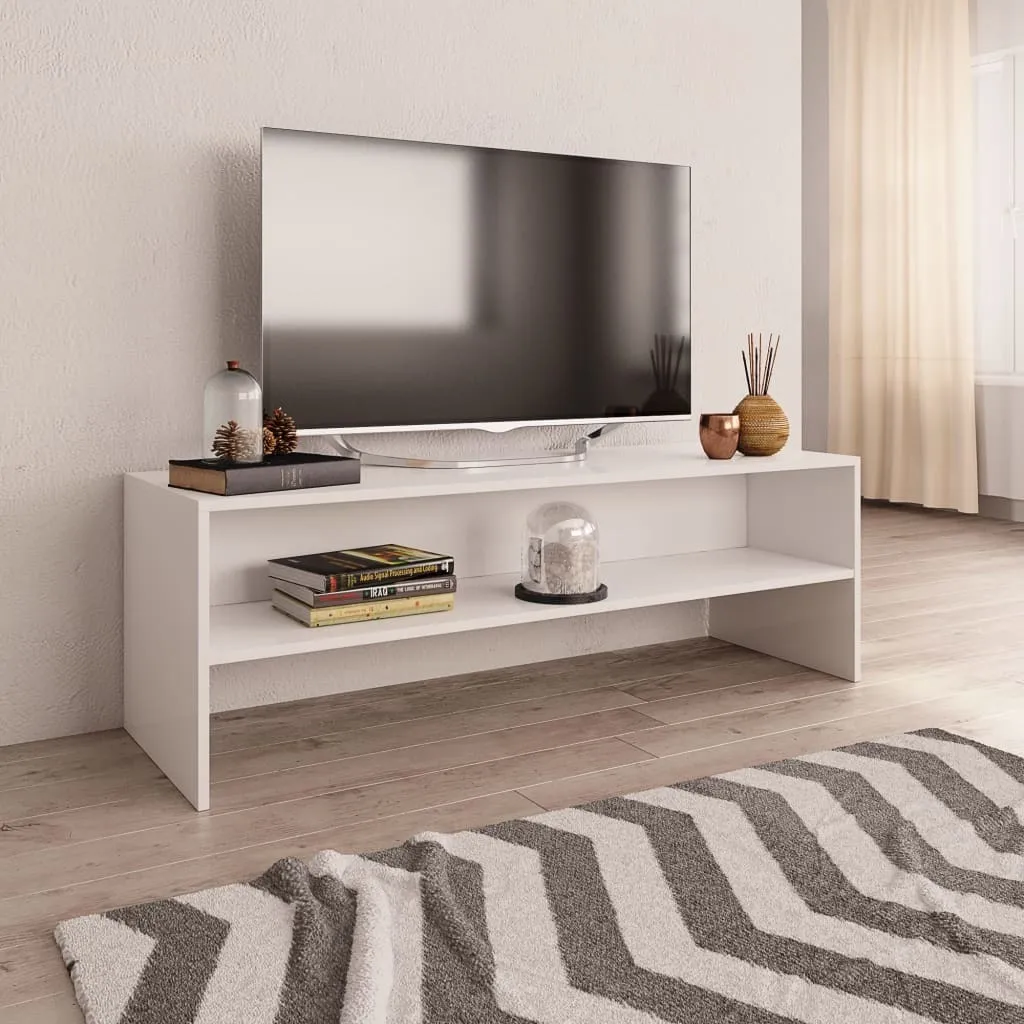 Maison Exclusive Mobile TV Bianco 120x40x40 - Supporto Soggiorno Robusto