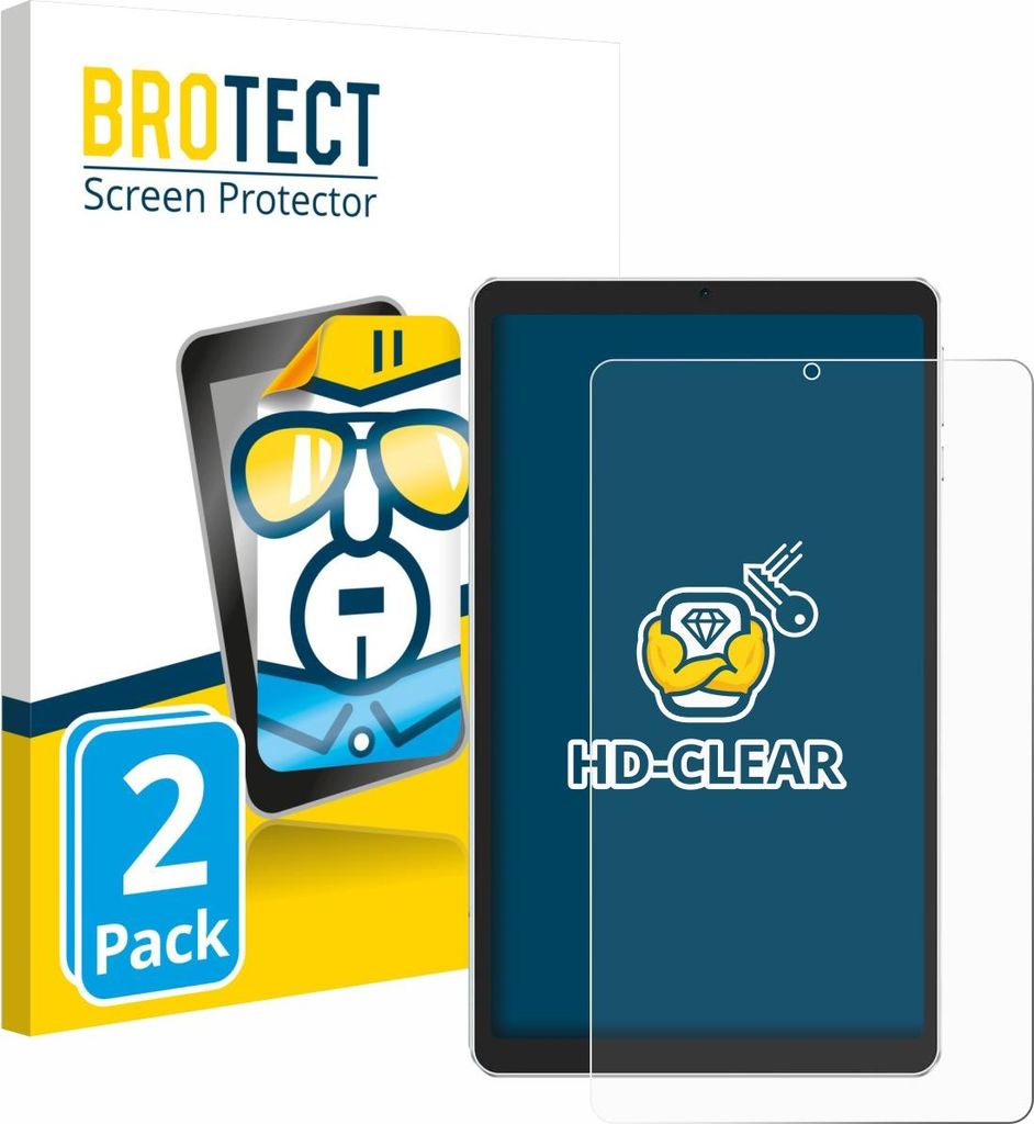 2x Für Ulefone Tab A9 Pro Schutzfolie BROTECT Displayschutz Display Schutz Folie Klar Transparent