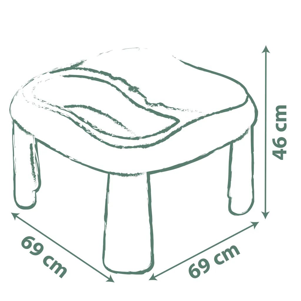 Table Sable et Eau Smoby Life avec couvercle et bacs amovibles