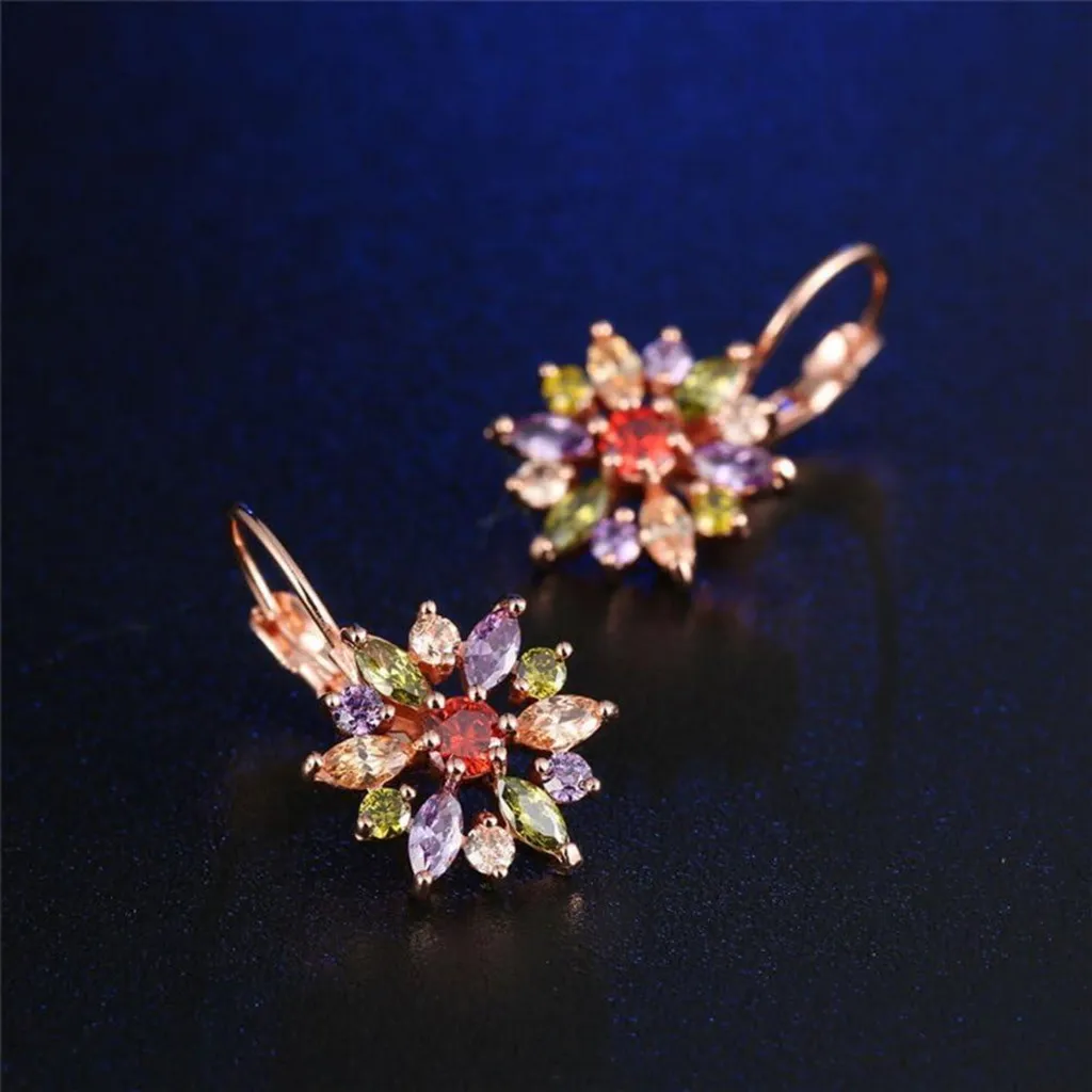 Orecchini Oro Rosa 750 con Cuore di Zircone Rosa | Gioielleria Colombo Cadorago