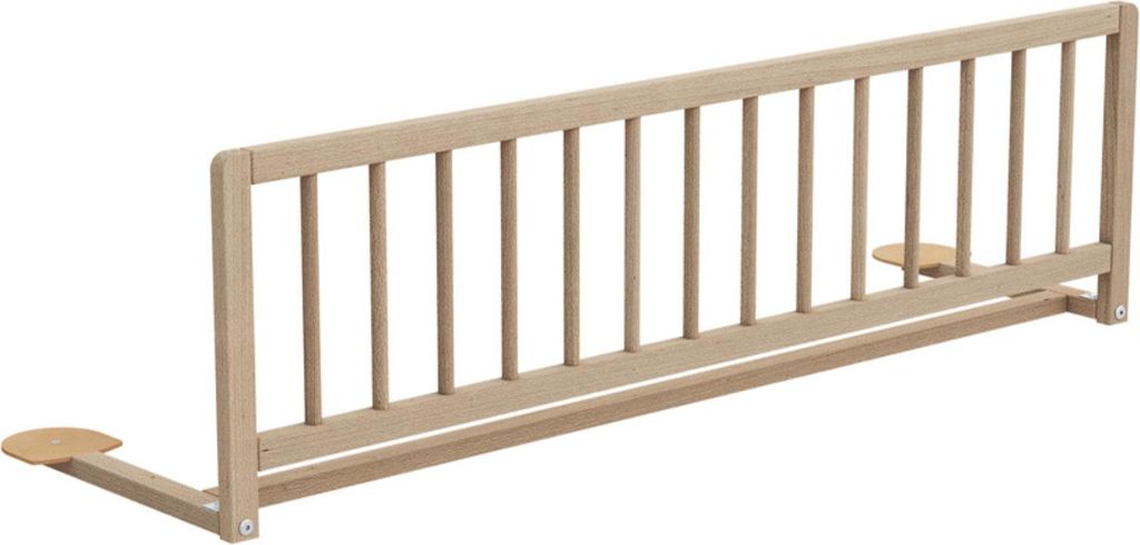 AT4 - Barrière de lit enfant 117cm ESSENTIEL Hêtre Brut en Image du produit 
