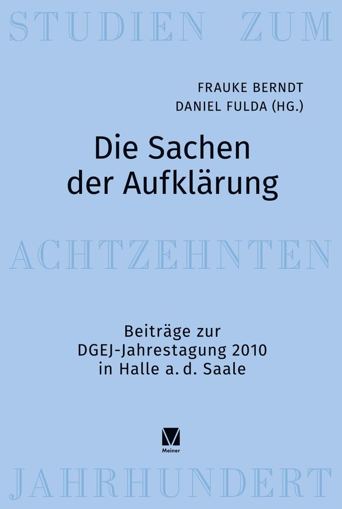 Die Sachen der Aufklärung