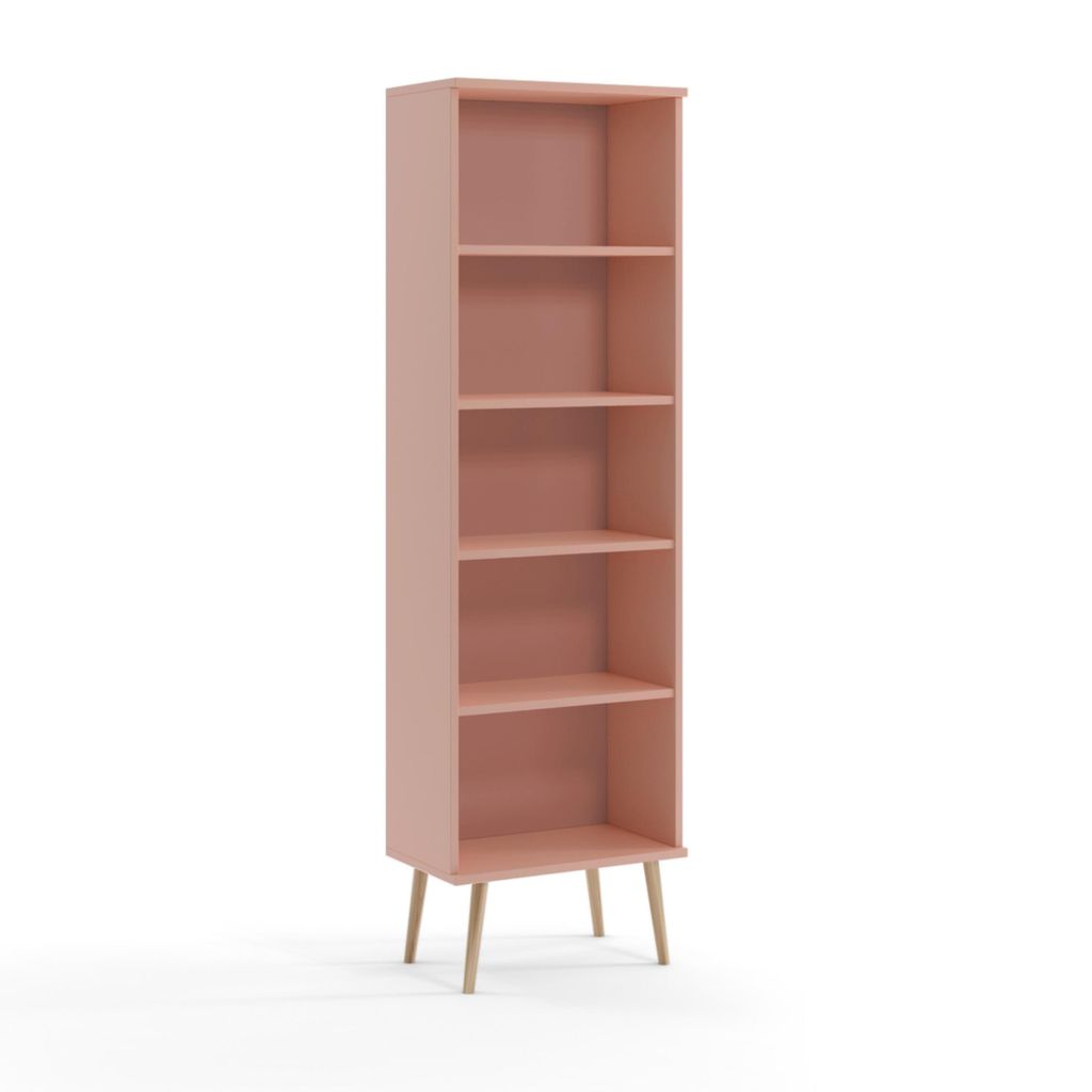 NATURA Bibliothèque 180cm Rose Pastel Scandi Boho Dos 18mm Image du produit 