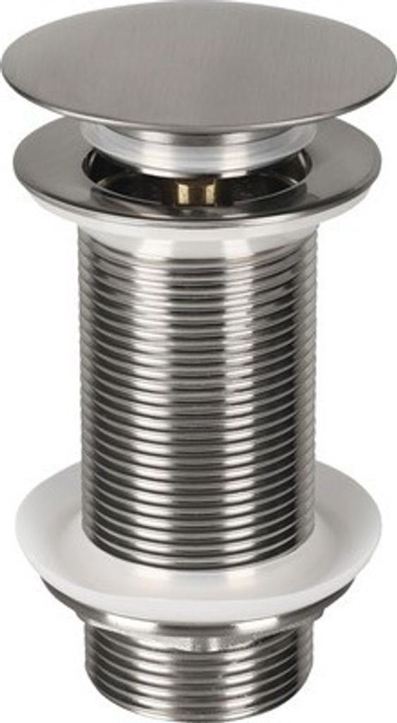 Umyvadlová výpusť PUSH-OPEN 1 1/4" dlouhý matný chrom Obrázek produktu 