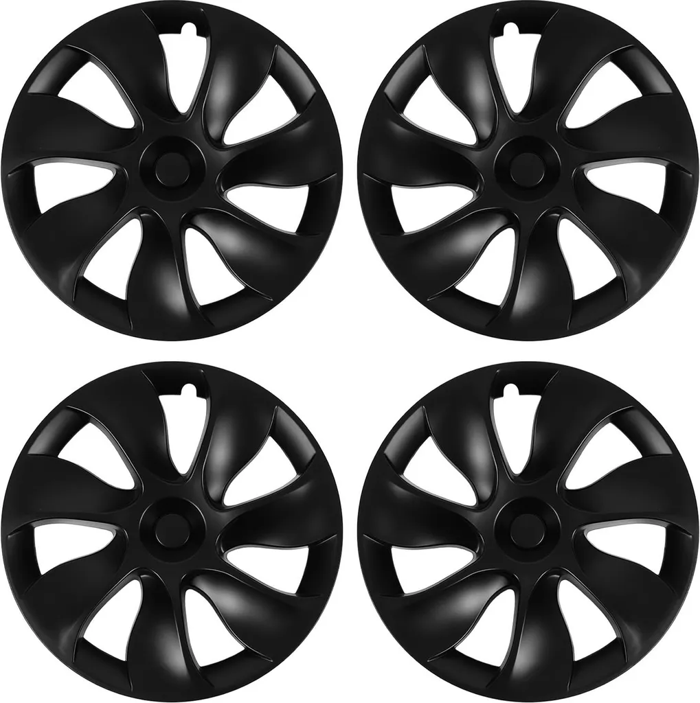Anti-Rayure Jante 19 Pouces Tesla Model Y Enjoliveurs Noir Mat Complets