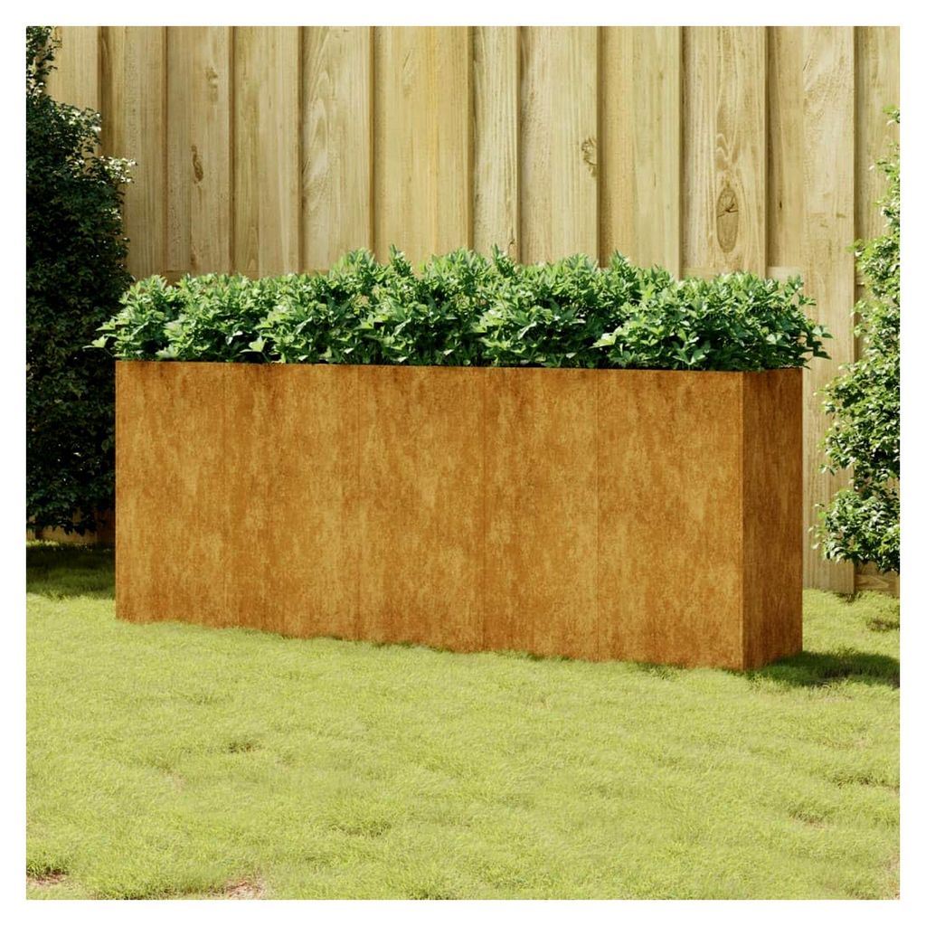 Hochbeet 200x40x80 cm aus Cortenstahl