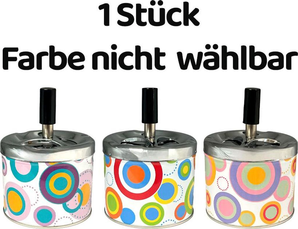 Angelo Schleuderaschenbecher - Metall Kreise Ø 9cm, nicht Produktbild 