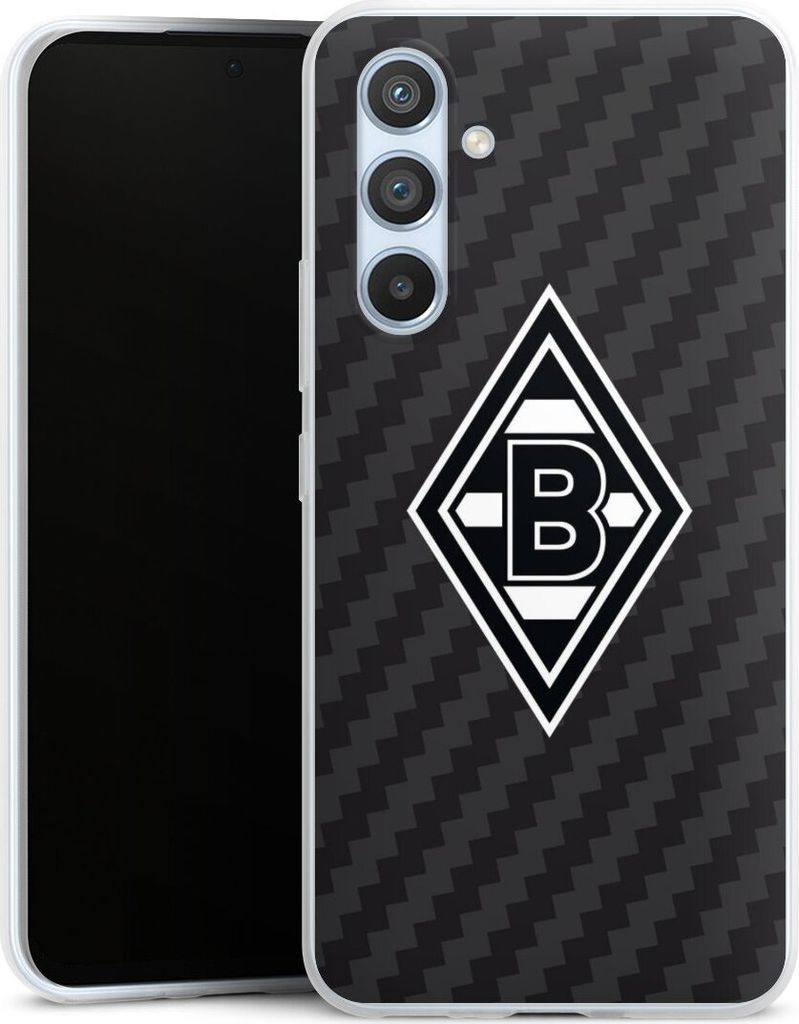 DeinDesign Slim Hülle für Samsung Galaxy A54 5G Silikon Case Ultra Dünn Handyhülle Borussia Mönchengladbach Carbon Gladbach