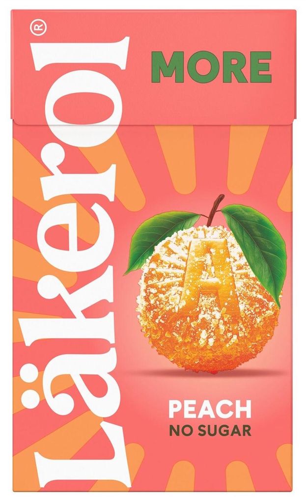 Läkerol More Peach Zuckerfrei 30g Produktbild 