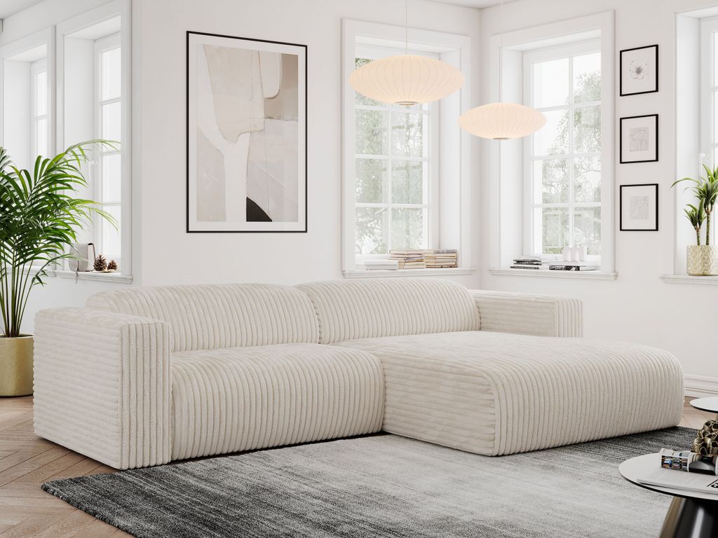 MKS MEBLE Ecksofa Cord, Sofa Cord L-Form, Wohnlandschaft Produktbild 