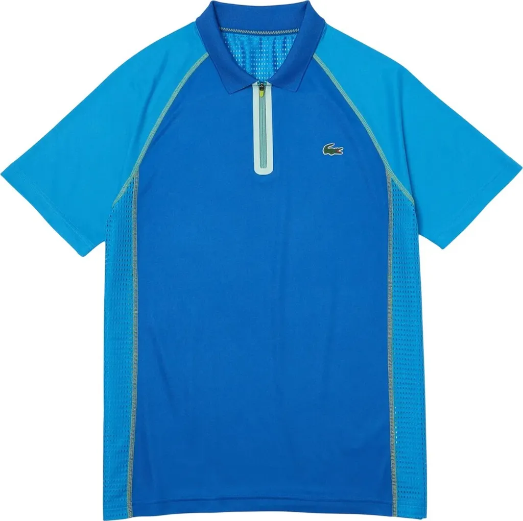 Polo de Sport Lacoste GT1604 Bleu Homme idéal pour Tennis et Club