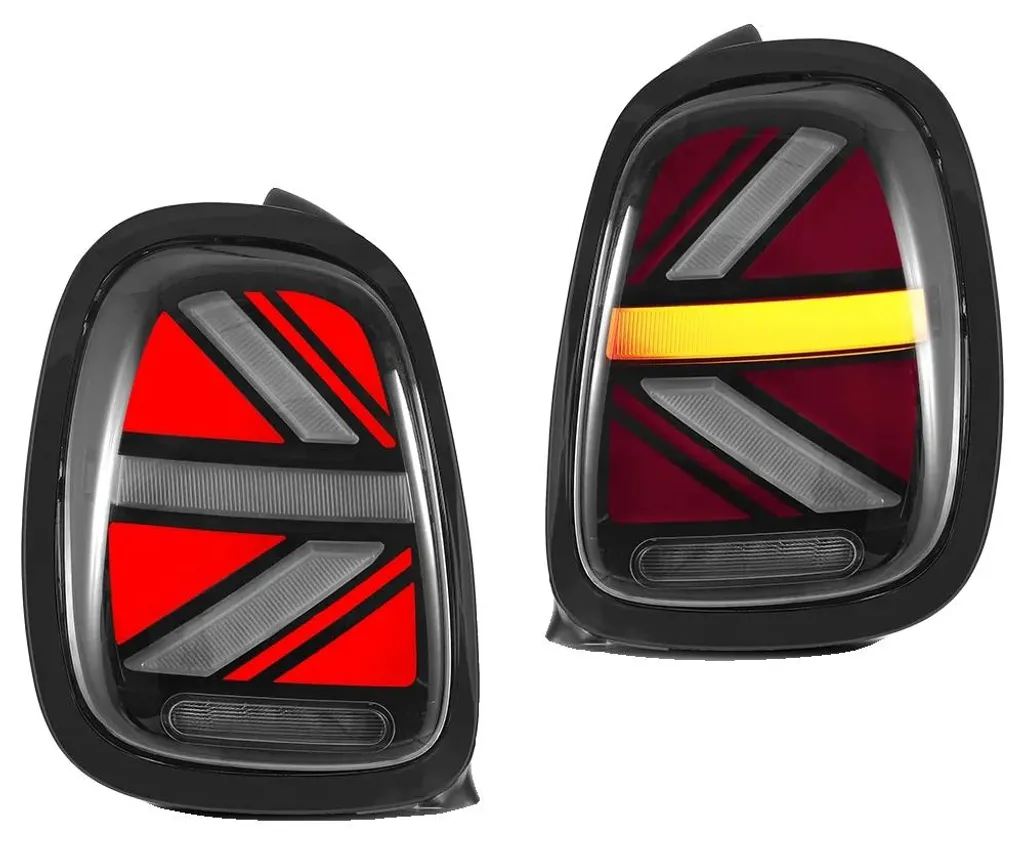 Feux LED arrière étanches clignotants séquentiels avec optique noir