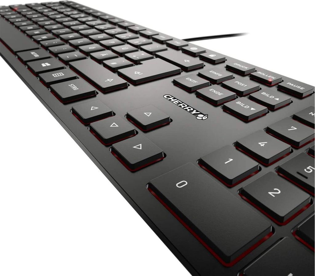 CHERRY KC 6000 SLIM Kabelgebundene Tastatur, Schwarz, USB Produktbild 