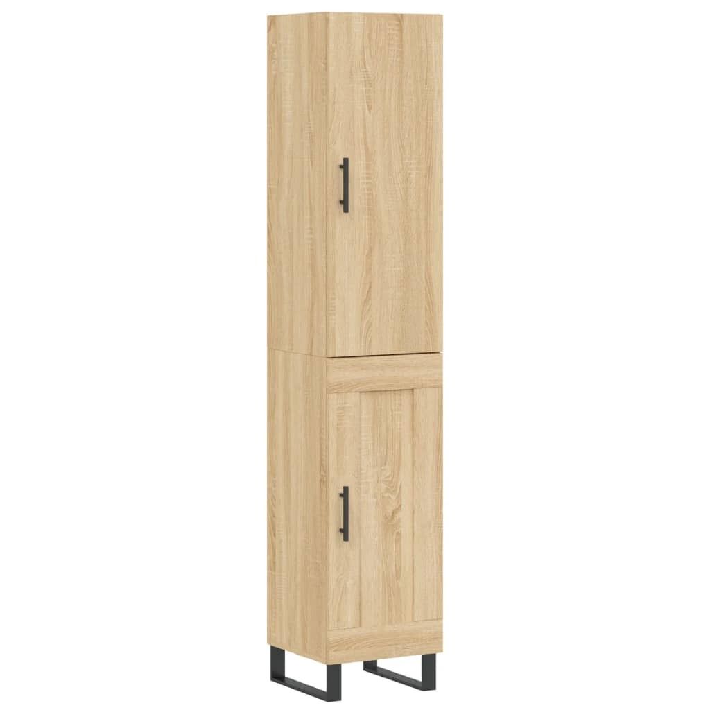 Highboard Sonoma-Eiche 34,5x34x180 cm Holzwerkstoff