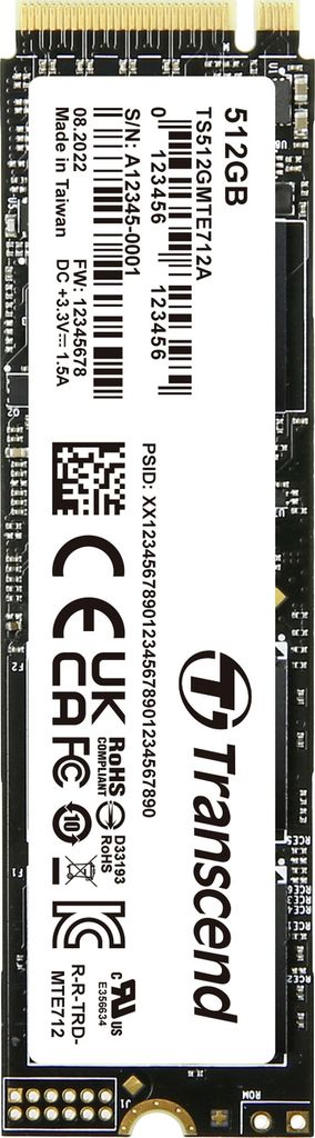 Transcend 512GB M.2 2280 PCIe Gen4x4 NVMe 3D TLC B