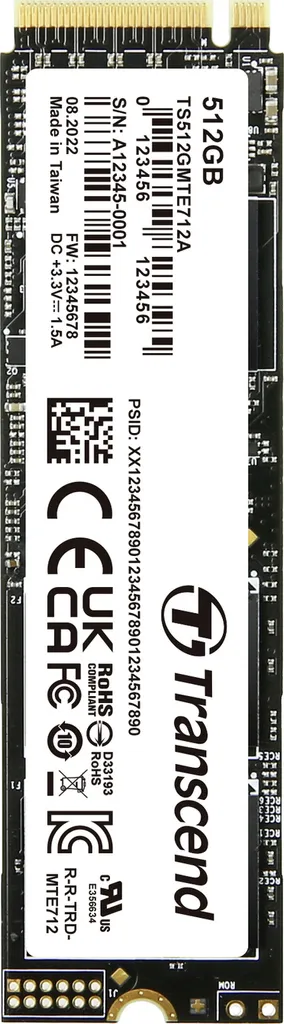 SSD 512 Go M.2 2280 PCIe Gen4x4 NVMe idéal pour Gaming et Montage Vidéo 4K