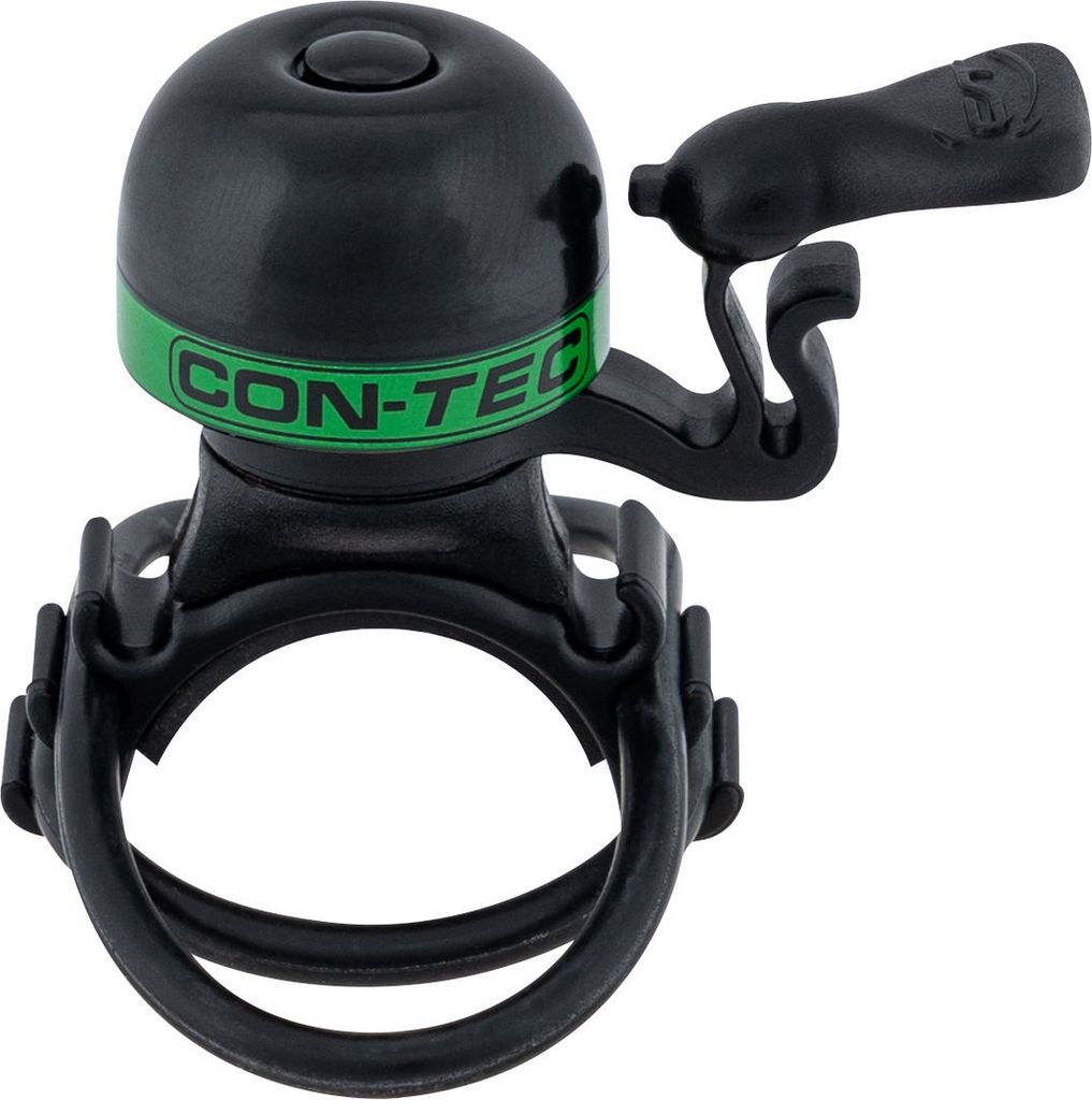 Contec Mini Fahrradklingel Mini Bing CT Glocke Mini Bing Schwarz Grün