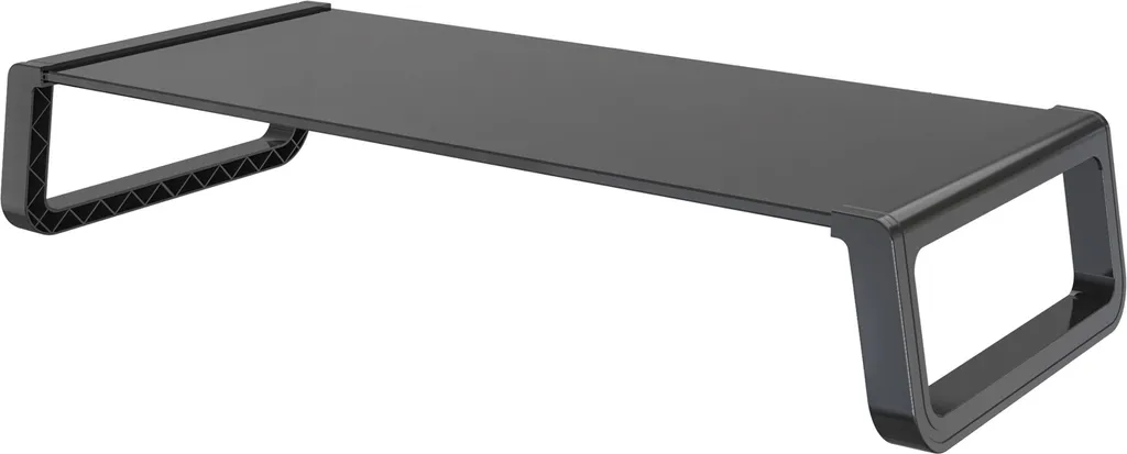 Support d'Écran pour Télétravail et Bureau Table de Moniteur Noir