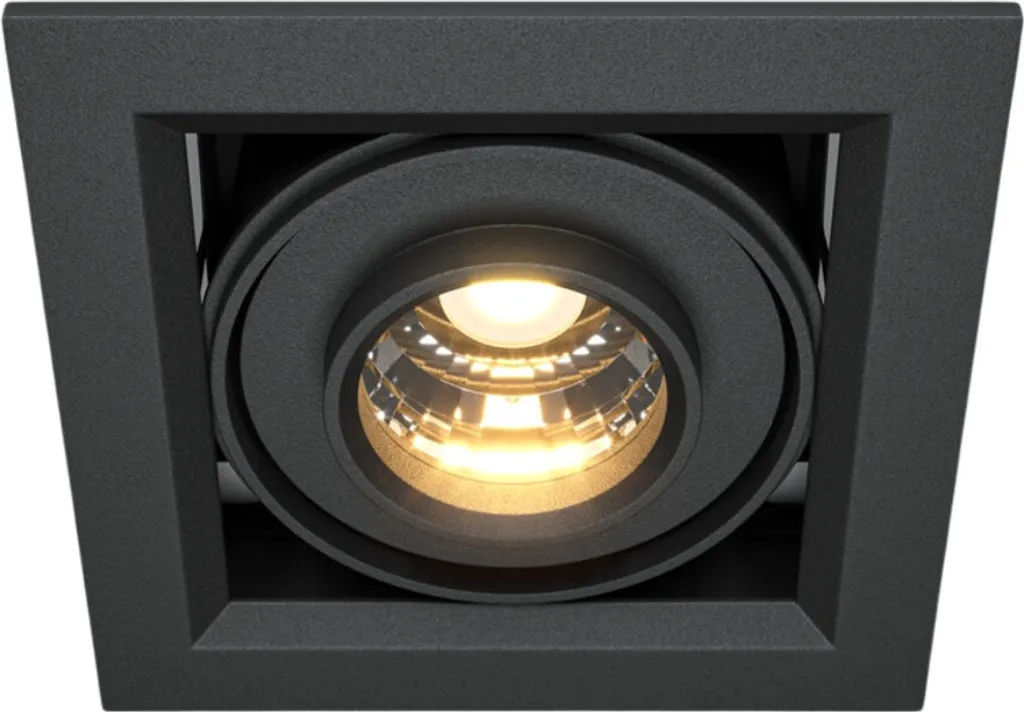 Spot LED Orientable Noir pour Supprimer les Zones d'Ombre - Carré 10W 650lm