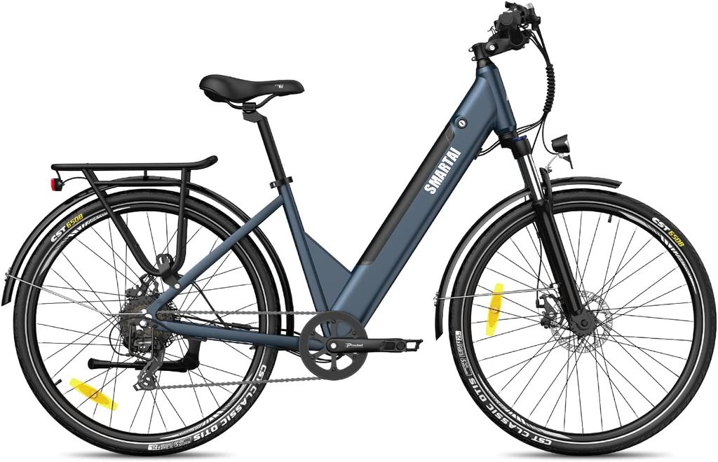 F28 Pro Bike mit APP, Elektrofahrrad 27.5 Zoll, ECitybike 36V 14.5Ah Akku, Max.Reichweite bis zu 55-110km, Fahrrad 250W 25km/h, Shimano 7s Trekking...