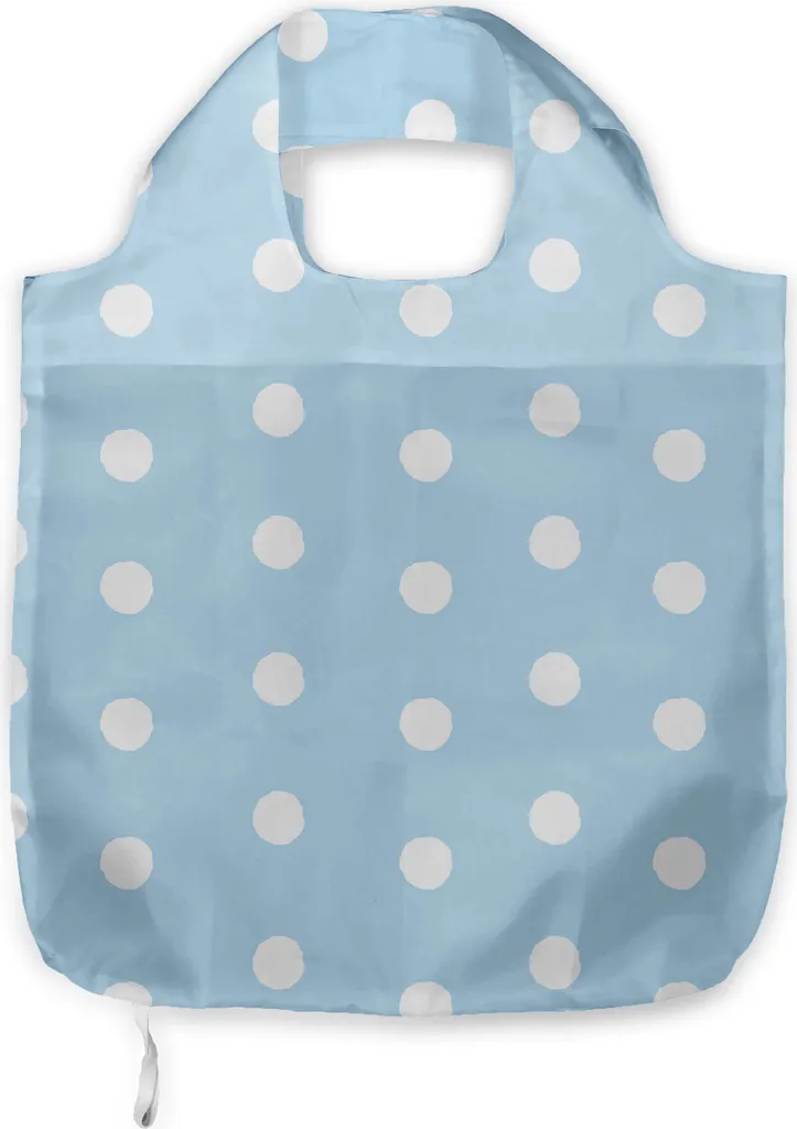 Porta Bottiglia in Tessuto ABAKUHAUS Blu Pois Bianco - Shopping Bag Daily