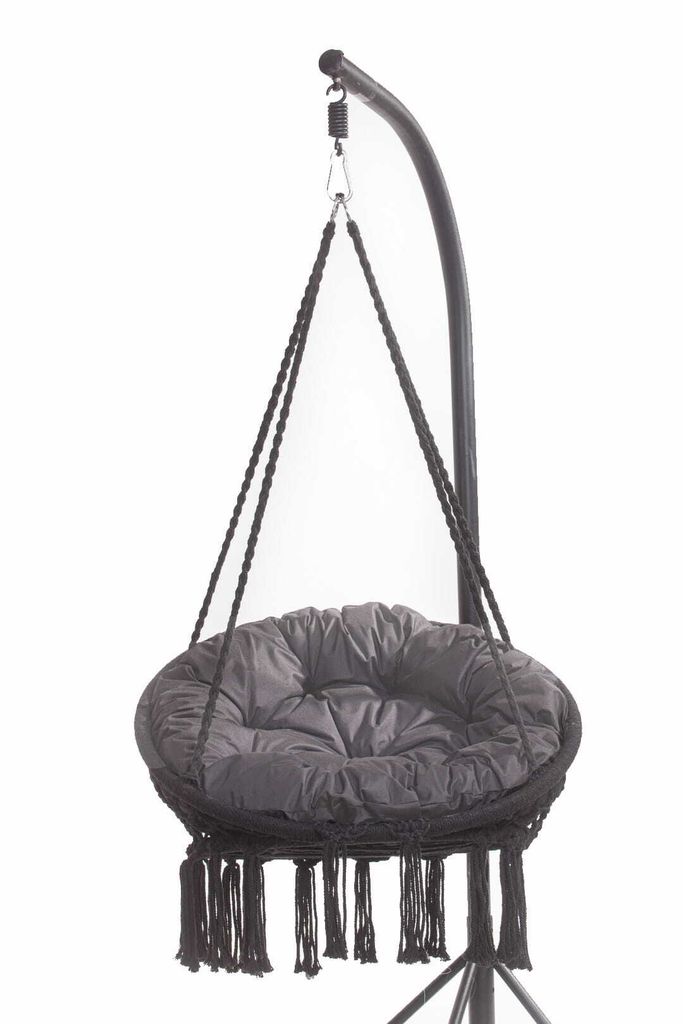 Gartenkissen für hängesessel Hängekorb kissen Runde 90x90 cm | kissen kissen polyrattan hängesessel outdoor Hängesessel kissen Anthrazit