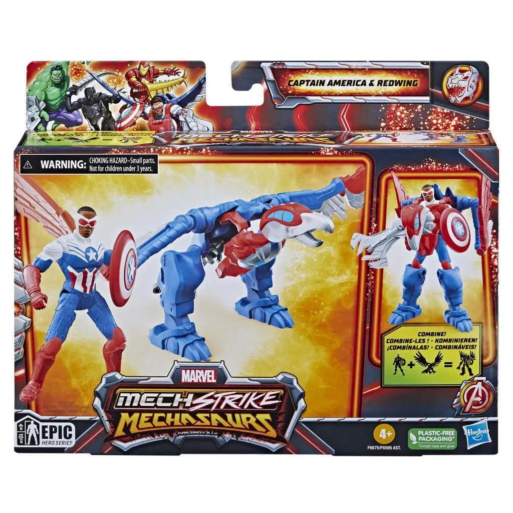 Marvel Captain America Mechasaurus Figurine Articulée et Combinable - 4