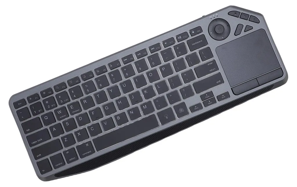 Clavier Bluetooth rétroéclairé 7 couleurs avec grand touchpad USB