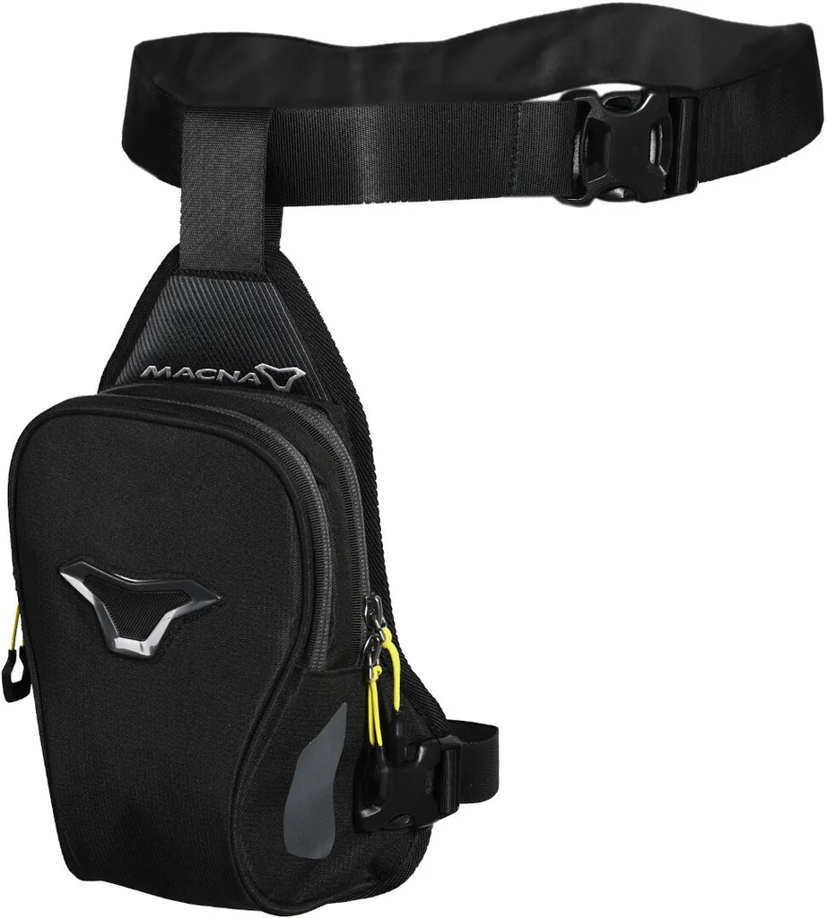 Macna Poche Cuisse Moto Noir Fini les Poches de Blouson Encombrées