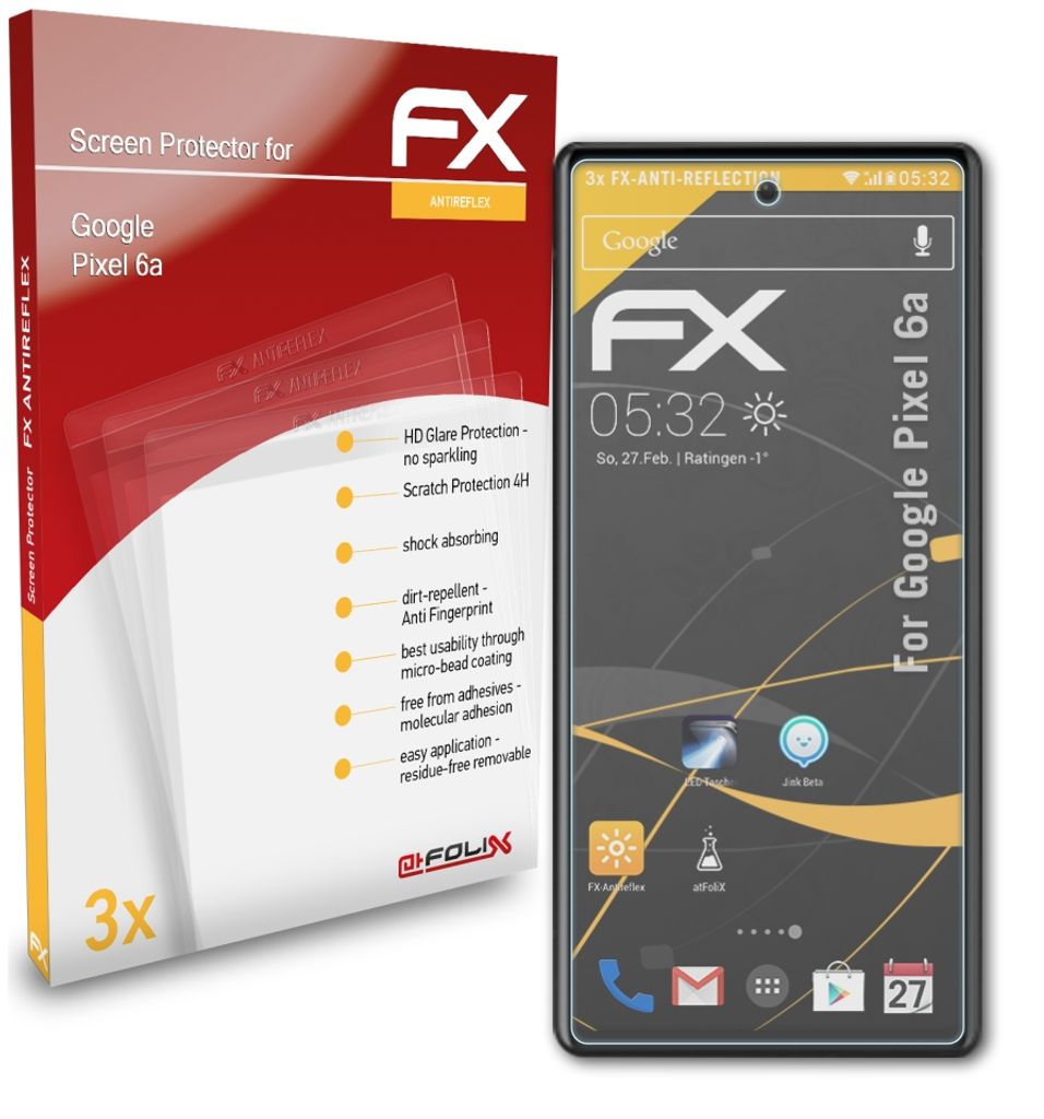 AtFoliX Panzerfolie Für Cubot Note 20 Pro - Entspiegelt, Stoßdämpfend, Kratzfest