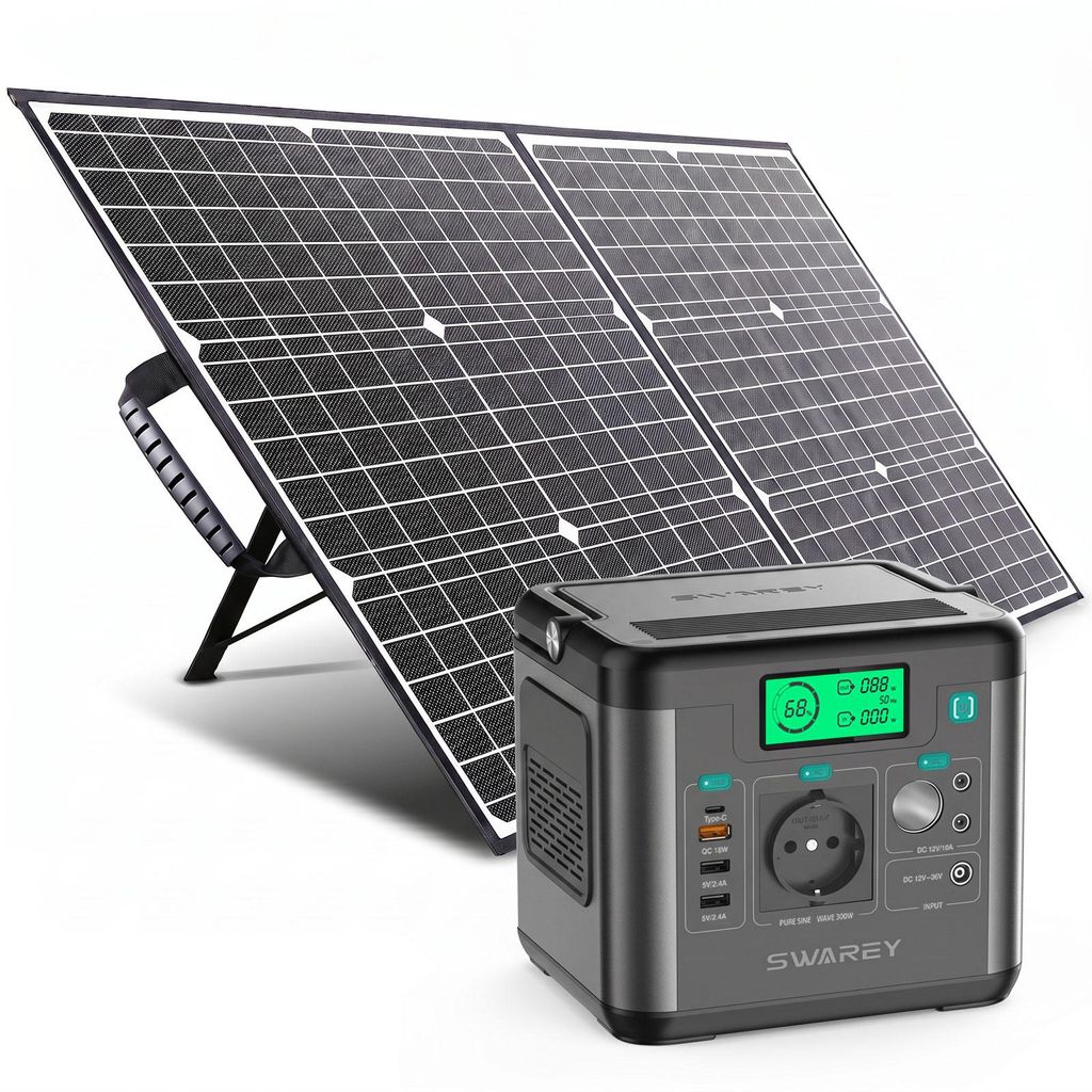 300W(Spitzenwert 600W) Tragbare Power Station Solarspeicher Produktbild 