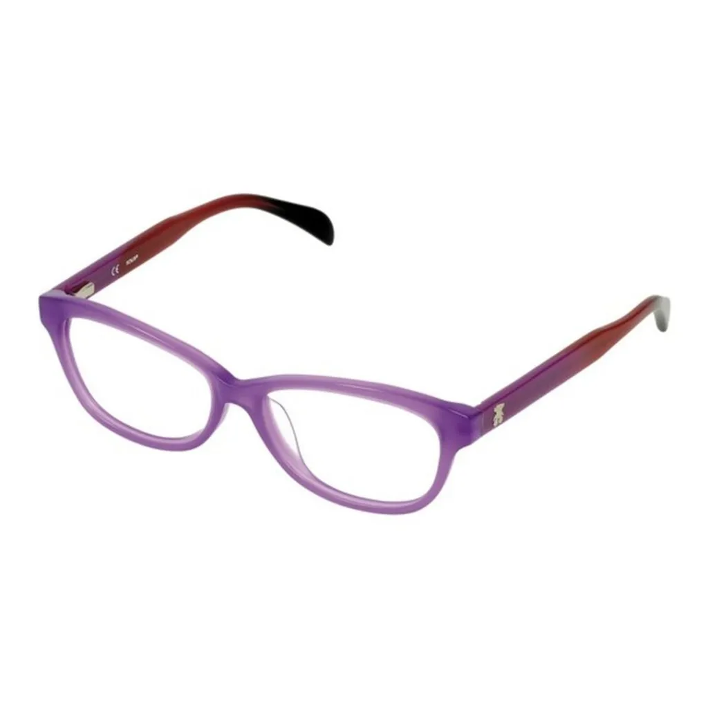 Montatura Donna Tous VTO821530B87 Viola 53mm in Acetato
