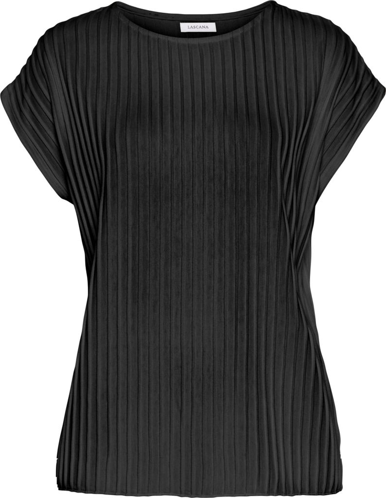LASCANA Kurzarmshirt schwarz Größe 36/38 Produktbild 