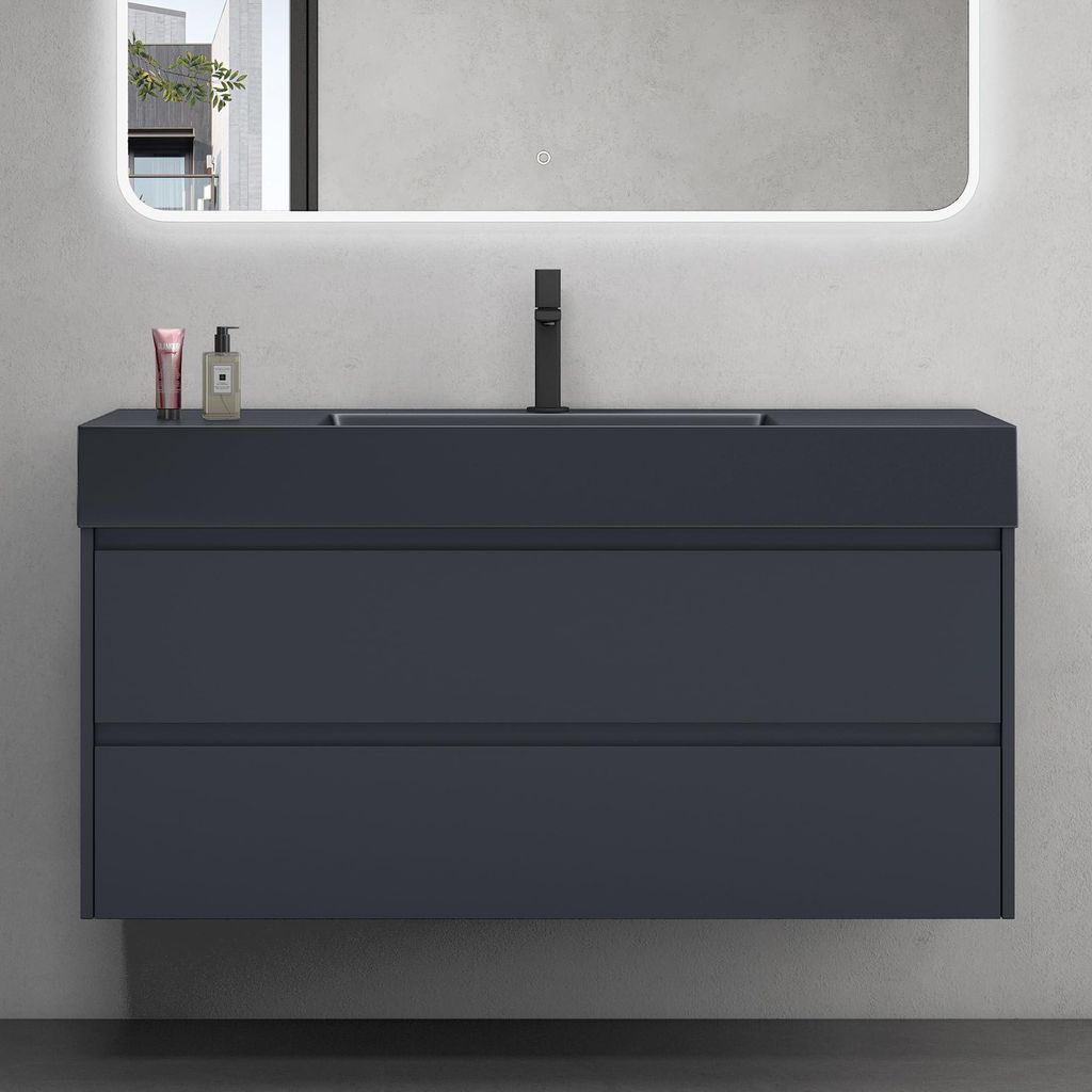 doporro Mobile Bagno Sospeso Mobiletto Sottolavabo da 120 Immagine del prodotto 