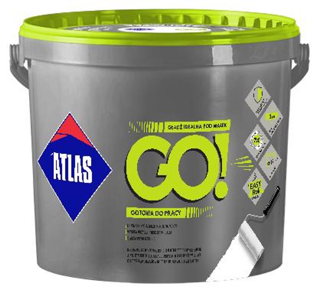 ATLAS GO! - 25 KG - Witte polymeerpleister voor perfecte Productafbeelding 