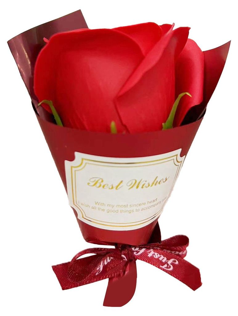 Mini-Aromatherapie-Seife Rosenstrauß, duftende künstliche konservierte Rosenblume, Valentinstagsgeschenk für Frauen, Freundin, Mutter, Ehefrau