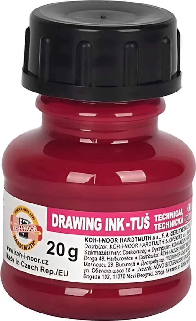 Encre magenta KOH 20g séchage rapide pour dessin technique et plans