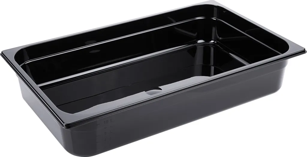 Contenitori gastronorm, contenitori GN, 1/1, 65-150 mm profondità selezionabile, nero : GN 1/1, 100 mm Variante: GN 1/1, 100 mm
