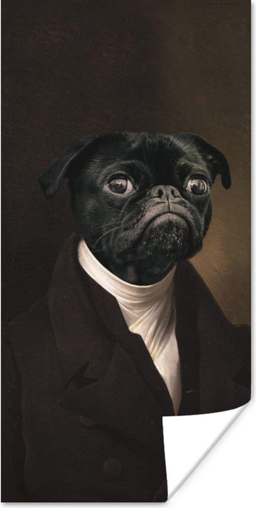 MuchoWow® Poster Hund - Kunst - Tiere 60x120 cm - Produktbild 