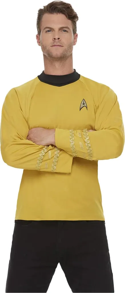 Star Trek Uniforme Imperiale SM3516 Giallo/Nero - Top Originale Unisex S