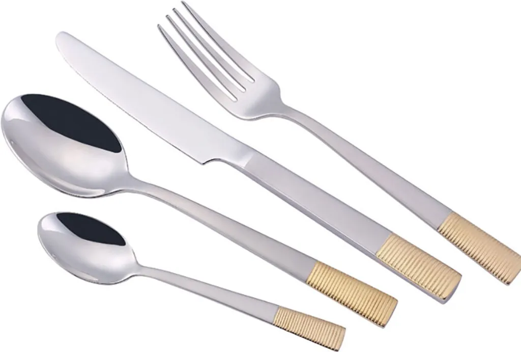 MR-1520G-24 Set Posate Oro 24 Pezzi | Prestazioni da Chef a Casa Tua