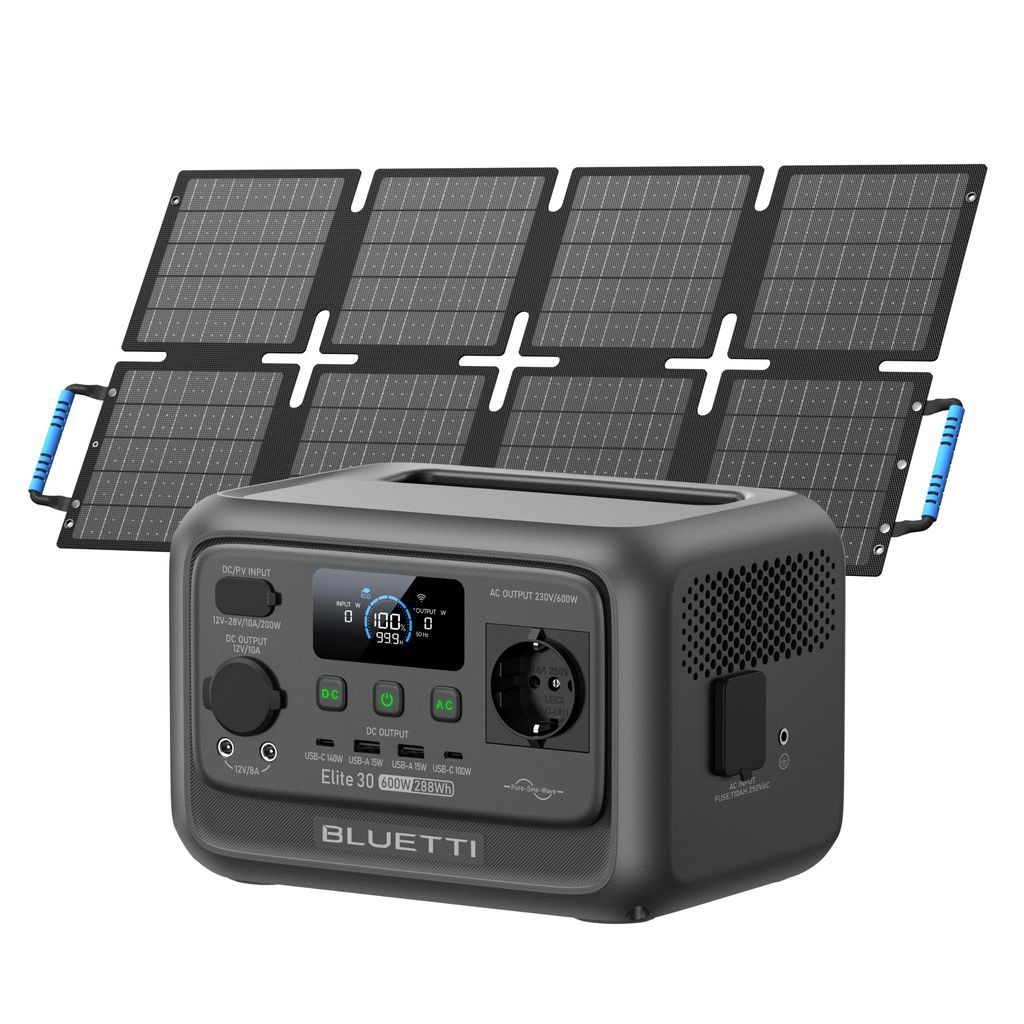 BLUETTI Elite 30 V2 + Panel solar de 60W. Batería solar de Imagen del producto 