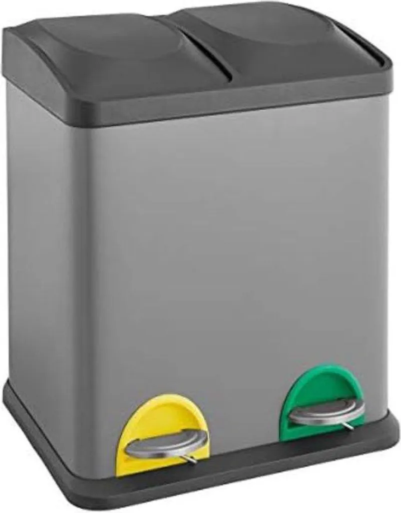 Poubelle d'extérieur pour terrasse et jardin - Bac à déchets 100L