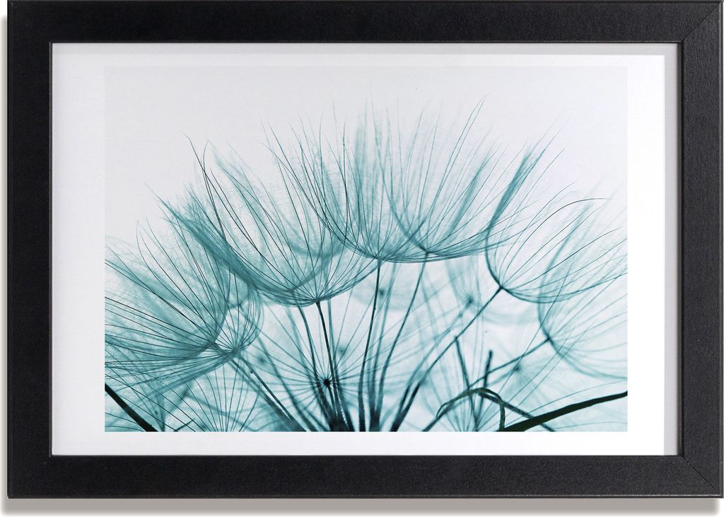 Bild 30x20 MDF-Rahmen, Wandkunst Löwenzahn Samen