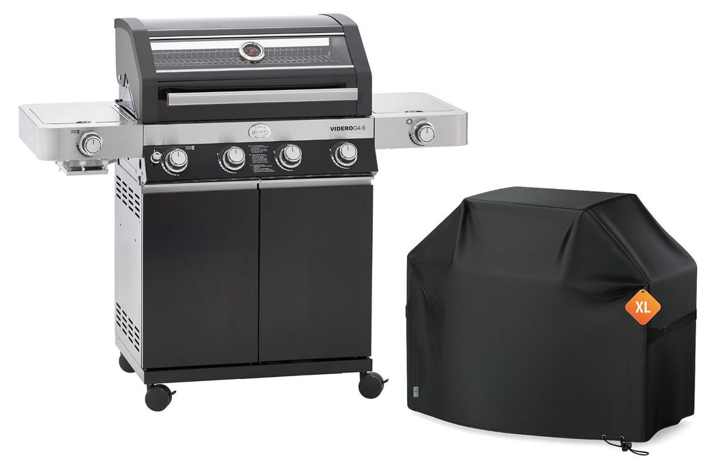 RÖSLE BBQ Gasgrill Videro G4-S Vario+ Schwarz mit Produktbild 