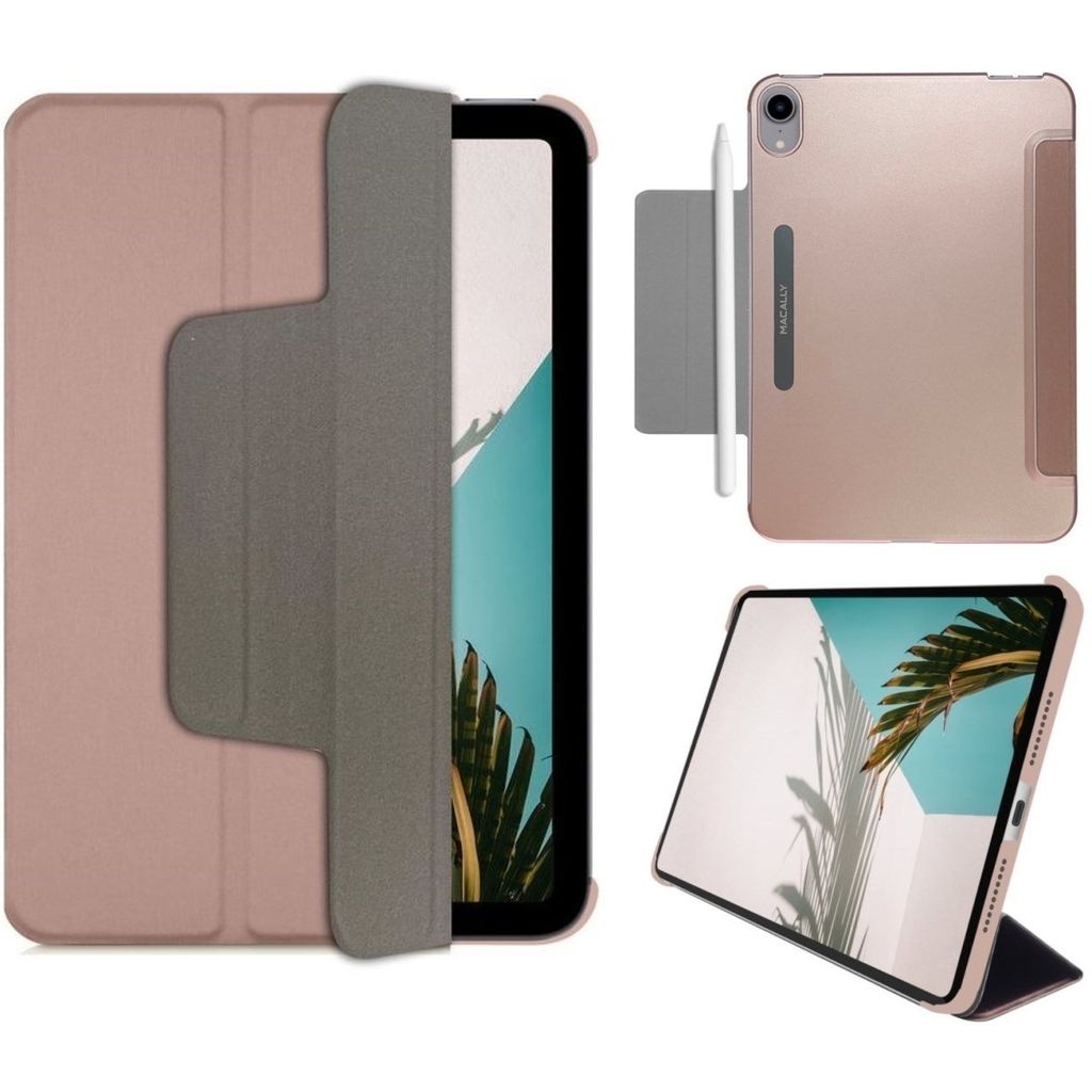 Macally Smart Case Tasche Cover Schutz-Hülle für Apple iPad mini 7 2024 6 2021