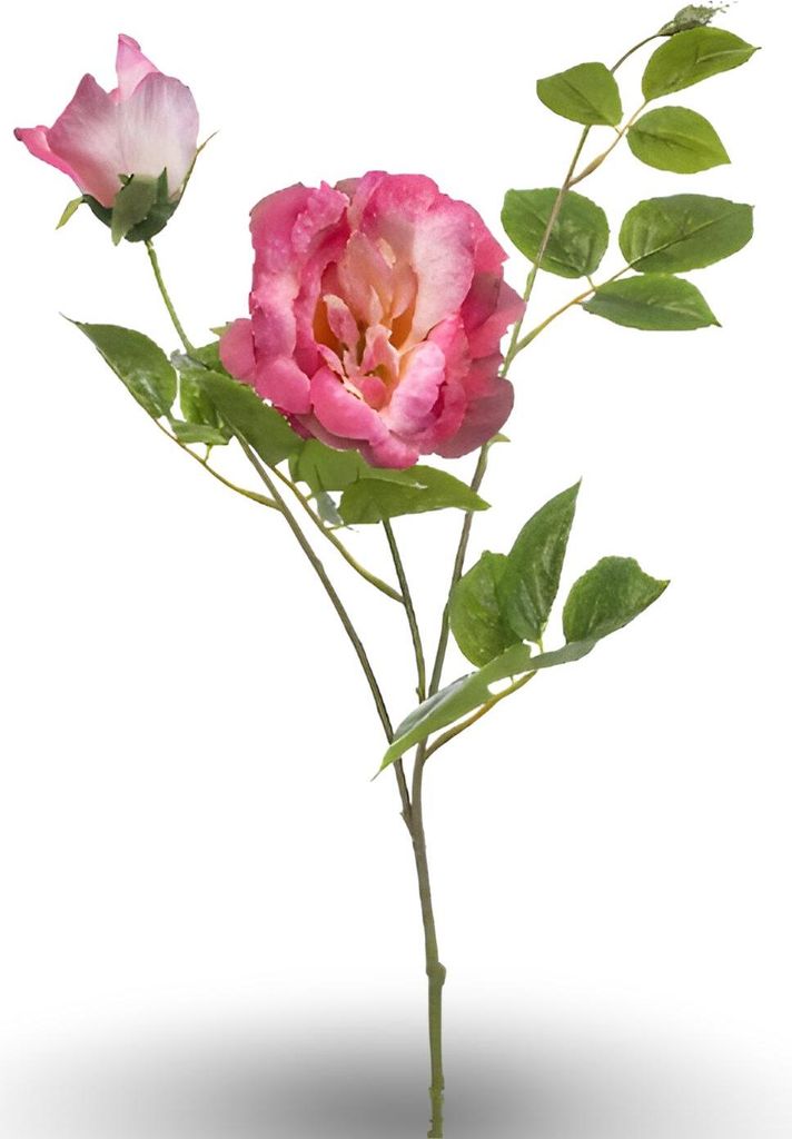 Emerald Rose Liza Rosenzweige, 3 Zweige, rosa, 80 cm, romantisch und klassisch