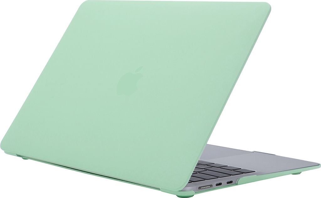 Mobigear Cream Matte MacBook Air 15 Zoll (2023-2025) Hardcase Hülle MacBook Case - Grün - Model A2941 / A3114 / A3241
