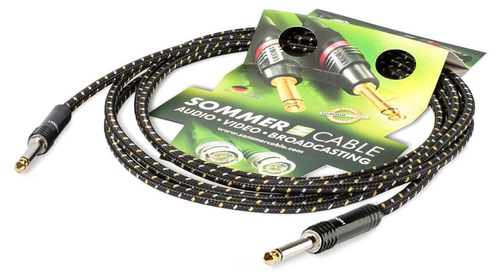 Instrumentenkabel SC-Classique, 1 x 0,50 mm² | Klinke / Klinke, HICON | 3,00m | weiß
